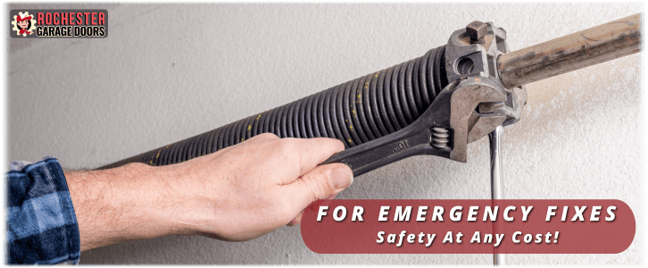 Broken Garage Door Spring Rochester NY